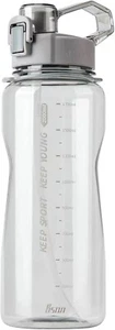 Sports Water Bottles 64 oz with Straw Spout Handle Lids,BPA Free Tritan Water Ju - Picture 1 of 7