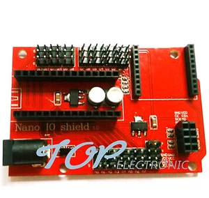 Arduino Nano 328P IO Shield Expansion Board Wireless Xbee Socket TOP new - Picture 1 of 1