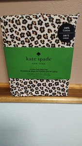 NWT! Kate Spade Twin Sheet Set - Animal Print - 100% Cotton - Picture 1 of 2