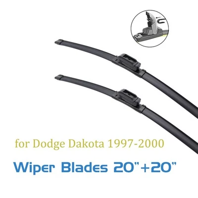 2, limpiaparabrisas 20 20 para Dodge Dakota 1997-2000 gancho en J Foto 1 de 4