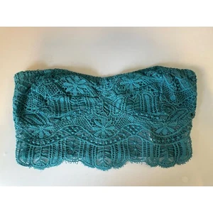 Free People One Lumi Smocked Crochet Strapless Bandeau Top, Size Large - Picture 1 of 5