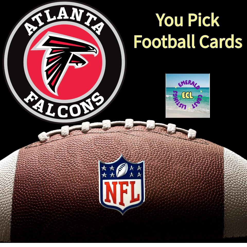 Atlanta Falcons NFL Football Team Trading Cards (You Pick Your Cards) - Image 1 of 1