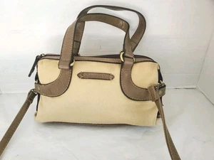 Cartera Bandolera Caribbean Joe Bolso con 2 Asas Lona Bolsillos Pequeños Interior - Imagen 1 de 9