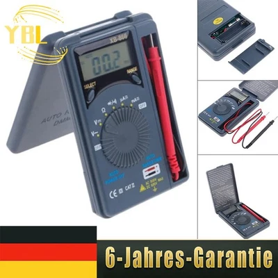 XB866 Mini Auto Range LCD Voltmeter Tester Tool AC/DC Taschen-Digitalmultimeter - Bild 1 von 4