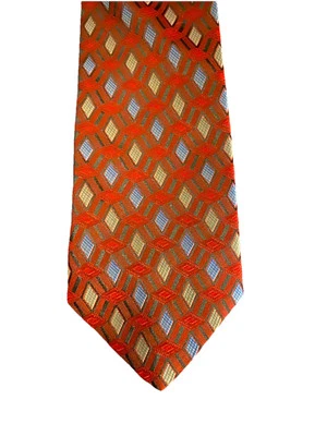 Covington мужской классический шелковый галстук - малиновый красный с акцентами L 57 «W 4» Appr - Изображение 1 из 3