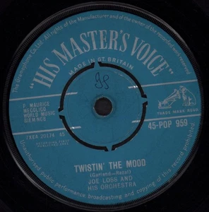 Joe Loss and His Orchestra Twistin' the Mood 7" vinyl UK His Masters Voice 1961 - Picture 1 of 2