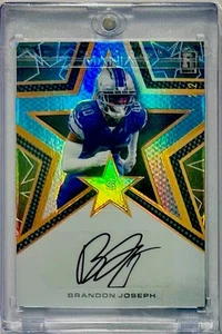 2023 Wild Card Auto Mania Brandon Joseph RC Auto 2/2 Star Rainbow #AMS-A - Picture 1 of 2