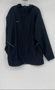 Nike Mens Black Storm Fit Long Sleeve Full Zip Hooded Windbreaker Jacket Size XL - Picture 1 of 6