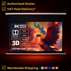 Projector Screen Pro-White 80-100" Ceiling Recessed - Phoenix Screens - Picture 1 of 7