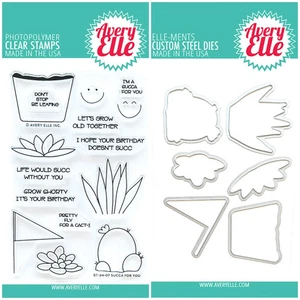 Avery Elle Succa For You Clear Stamps and Dies Bundle - Picture 1 of 1