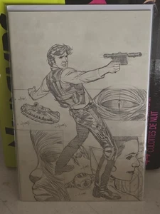 Star Wars: Rebel Heist #1, Sketch (2014) * HAN SOLO COVER * NM+ * Adam Hughes - Bild 1 von 3
