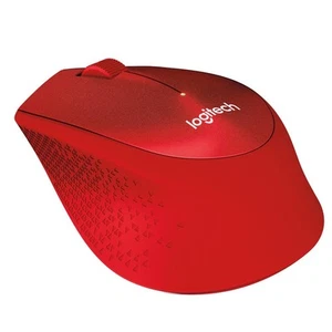 Logitech M330 Silent Plus Kabellose Geräuschlose Maus Rot 2.4GHZ 1000dpi - Bild 1 von 7