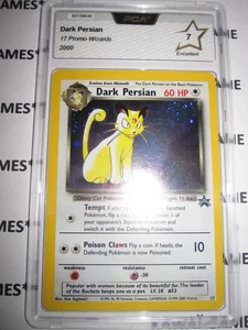 POKEMON PCA 7 (◕‿◕✿) POKEMON PROMO 2000 BLACK STAR DARK PERSIAN N°17 EN NO PSA - Picture 1 of 3