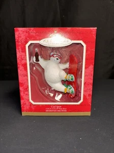 2001 Hallmark Keepsake Ornament Coca-Cola Polar Bear Snowboard Cool Sport  - Picture 1 of 4