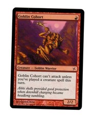 1x FOIL Goblin Cohort EX Betrayers of Kamigawa Mtg Magic EDH 1x x1