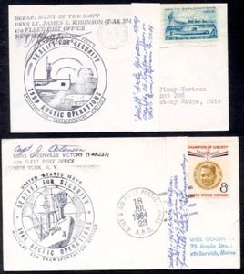 2 DIFF 1959, 1964 ARKTIS SIGNIERTE COVER - Bild 1 von 1