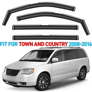 Rain Guards Vent Visors Shade for 2008-2016 Chrysler Town and Country - Picture 1 of 9