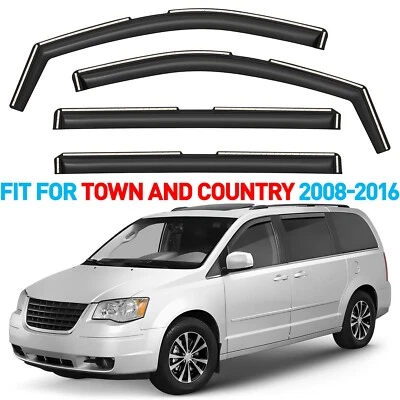 Rain Guards Vent Visors Shade for 2008-2016 Chrysler Town and Country - Image 1 of 4