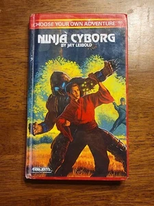 Rare Choose Your Own Adventure 155 Ninja Cyborg Jay Leibold CYOA Hardcover ExLib - Picture 1 of 8