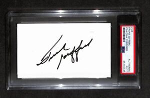 Frank Gifford  Autographed 3x5 Index Card PSA/DNA 186541
