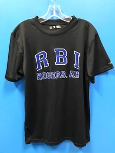 NEW Alleson Athletic Adults 'RBI' Rogers AR Baseball Softball Shirt Medium Black - Picture 1 of 5