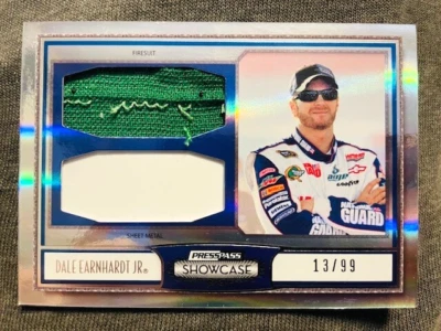 2011 Press Pass Showcase Dale Earnhardt Jr. Firesuit Patch Sheet Metal /99 Rare - Image 1 of 2