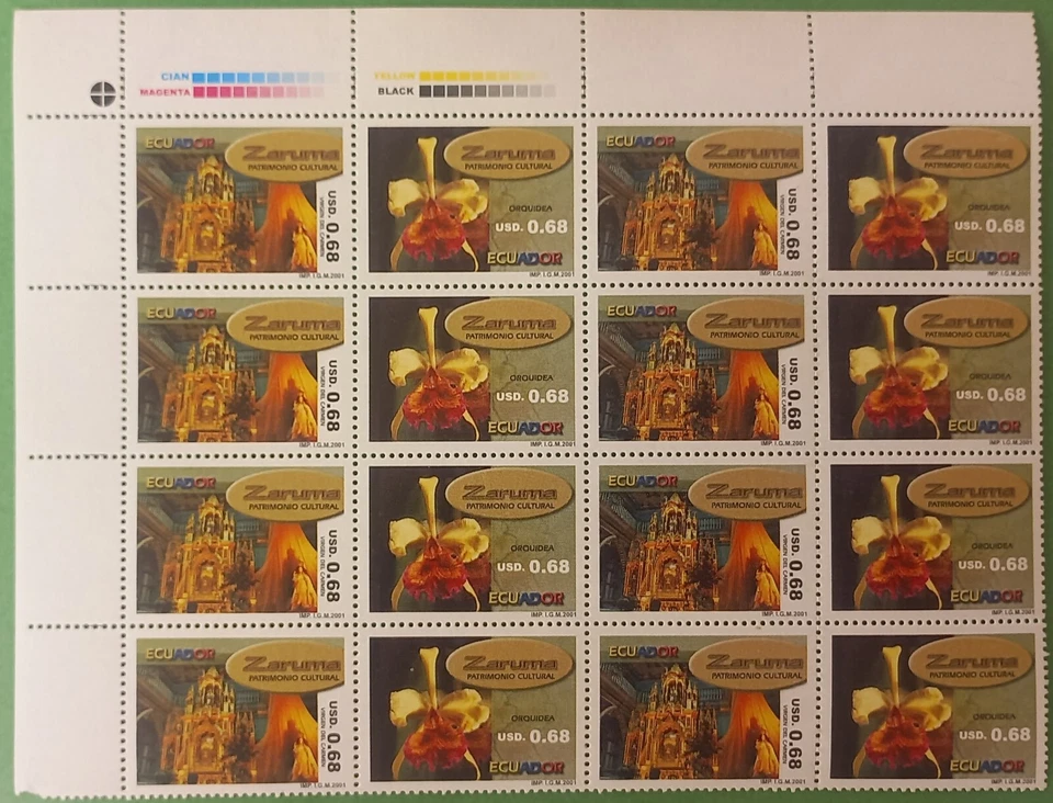 Ecuador 2001 Sc#1600 Tourism In Zaruma (Block) - Image 1 of 1