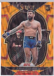 Chris Gutierrez - 2023 Select UFC #100 - Orange Flash Prizm - Concourse - RC