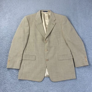 Daniel Cremieux Blazer Mens 42S Brown Check Wool Suit Jacket Sport Coat - Picture 1 of 13