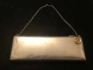 ANTIQUE RUSSIAN 84 PETR PETROV SILVER PURSE WITH 18 K GOLD FLOWER DECORATION - Picture 1 of 7