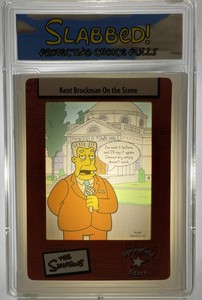 2003 Artbox The Simpsons FilmCardz #16 Kent Brockman on the Scene SLABBED!