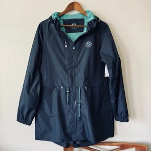 💜 Aubrion | Chaqueta de lluvia live discovery explore azul marino y verde azulado - Imagen 1 de 4