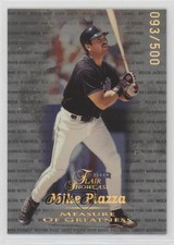 1999 Flair Showcase Measure of Greatness /500 Mike Piazza #10MG HOF