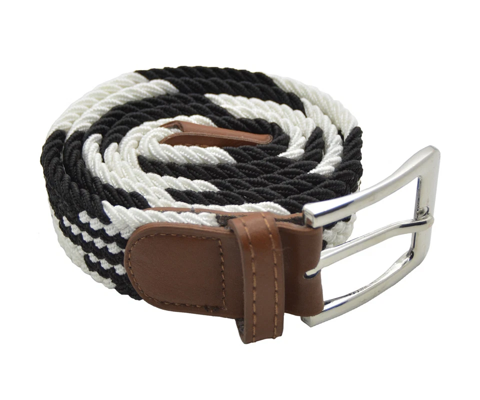 Stretch Braided Fabric Belt Elastic Woven Braided Belt Golf Belt - Image 1 of 1