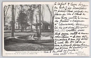 POSTCARDS ARNOLD PARK, ST. JOHNSBURY, VT H.C. LEIGHTON CO. - Picture 1 of 3