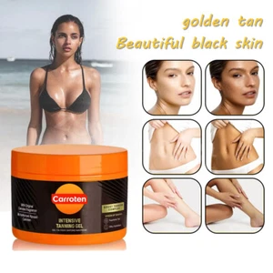 Carroten Intensive Tanning Gel 150ml Tan Accelerator Coconut Oil Vitamin A & E~ - Picture 1 of 12