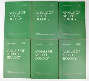 Annals of Applied Biology 1981 Full Year Complete Series 9 Volumes - Bild 1 von 24