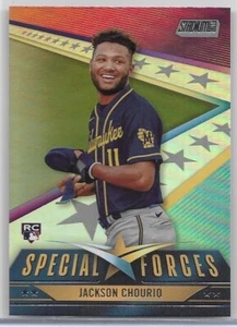 2024 Topps Stadium Club - Special Forces #SF-4 Jackson Chourio (RC) Brewers - Picture 1 of 2
