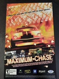 MAXIMUM CHASE Xbox "Wait 'Til You See..." ~ Vintage Comic Page PRINT AD 2003 - Picture 1 of 1