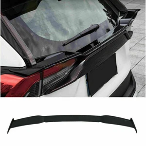For 2019-22 Toyota RAV4 Piano Black Rear Trunk Spoiler Tail Middle Lid Wing Lip - Picture 1 of 8