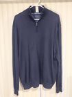 Vintage Polo Golf 1/4 Zip Navy Pullover Nylon Lined Size Xxl Sweater