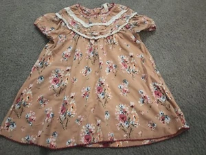 Girls Size 10 Maltilda Jane Brown Flower Flora Shirt Top - Picture 1 of 2