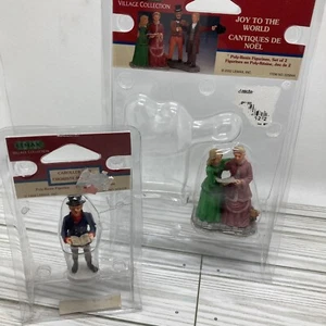 Lemax Christmas Village Caroller Man And ladies READ - Bild 1 von 5