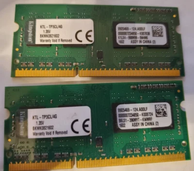 Kingston P/N: KTL-TP3CL/4G   4GB SODIMM - Image 1 of 2