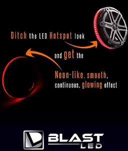 2pc Rockford Fosgate M282 M282B Wake Tower LED Light Speaker Rings - DRILLED - Picture 1 of 11