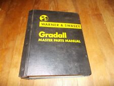 Warner Swasey Gradall Master Parts Manual