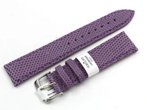 Cinturino Made in Italy VERA LUCERTOLA Colore Lilla Lizard Veritable Watch Strap - Imagen 1 de 3