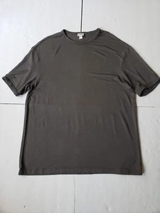 ARMANI Collezioni Crew Neck Short Sleeve Stretch Gray T- Shirt Size M - Picture 1 of 7