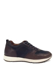 Gordon Rush Rubin Brown Leather & Suede Low-Top Sneakers Sz 7 US NIB $225 ABFB - Picture 1 of 7