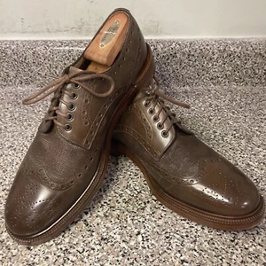 Zapatos Derby Paul Smith Xander de cuero marrón con punta de ala con cordones UK10 US11 EU42 USADOS EN EXCELENTE ESTADO - Imagen 1 de 24